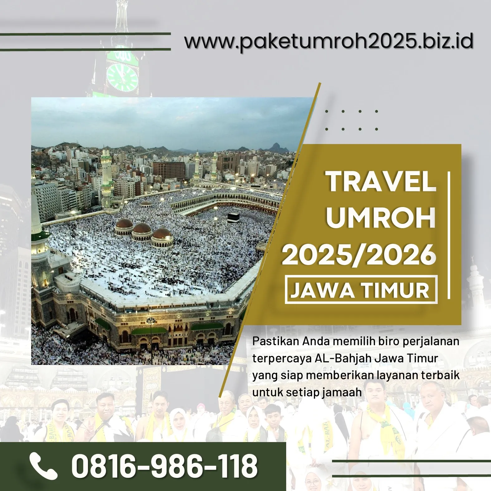 Paket Umroh VIP 2025 Pakisaji Malang AL Bahjah