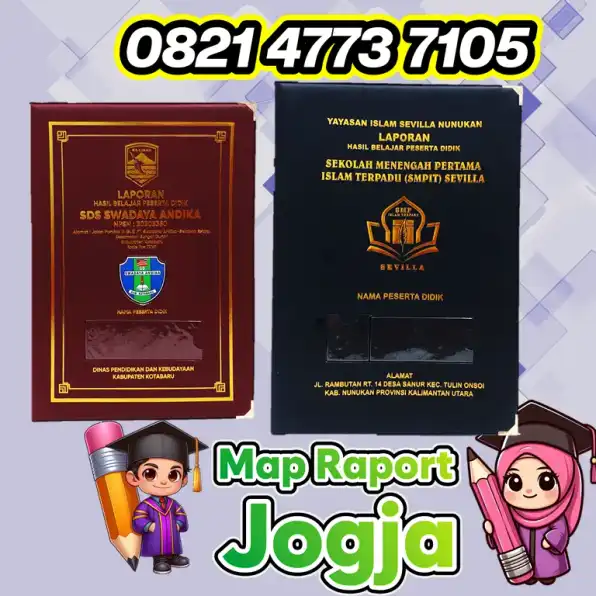 0821-4773-7105 Cover Map Ijazah Sampul Raport di Cangkringan Sleman