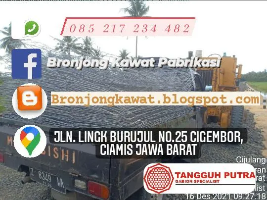 Murah !!! 085217234482, Pabrik Bronjong Kawat SNI di Pujon, Malang