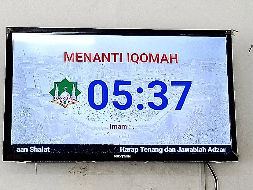 Jadwal Waktu Sholat JWS Digital versi TV