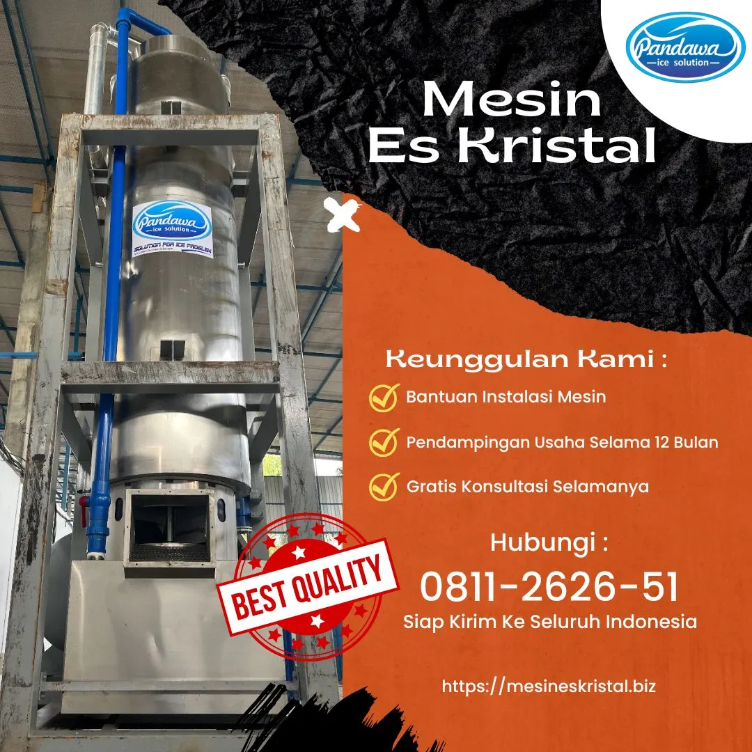 MESIN ES KRISTAL 1 TON, BOMBANA, SULTRA