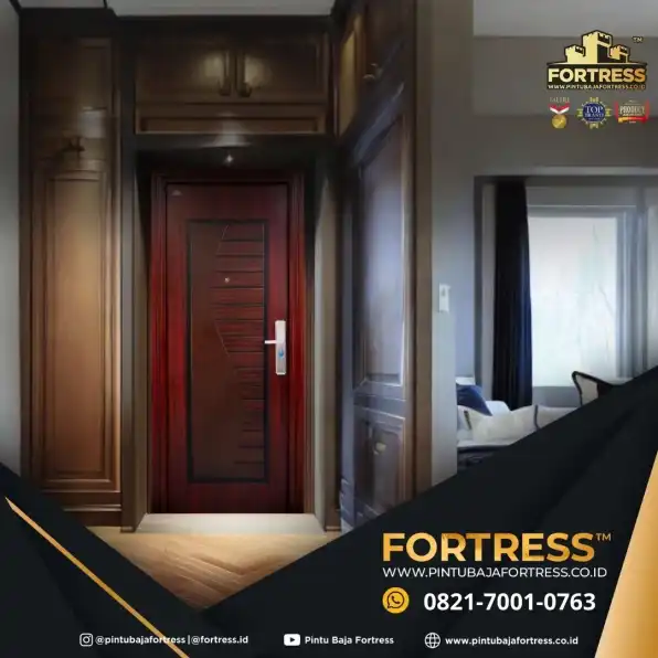 TERKINI..!! WA 0821 7001 0763 (FORTRESS) Pintu Motif Kayu Polos 1 Daun Di Sintang