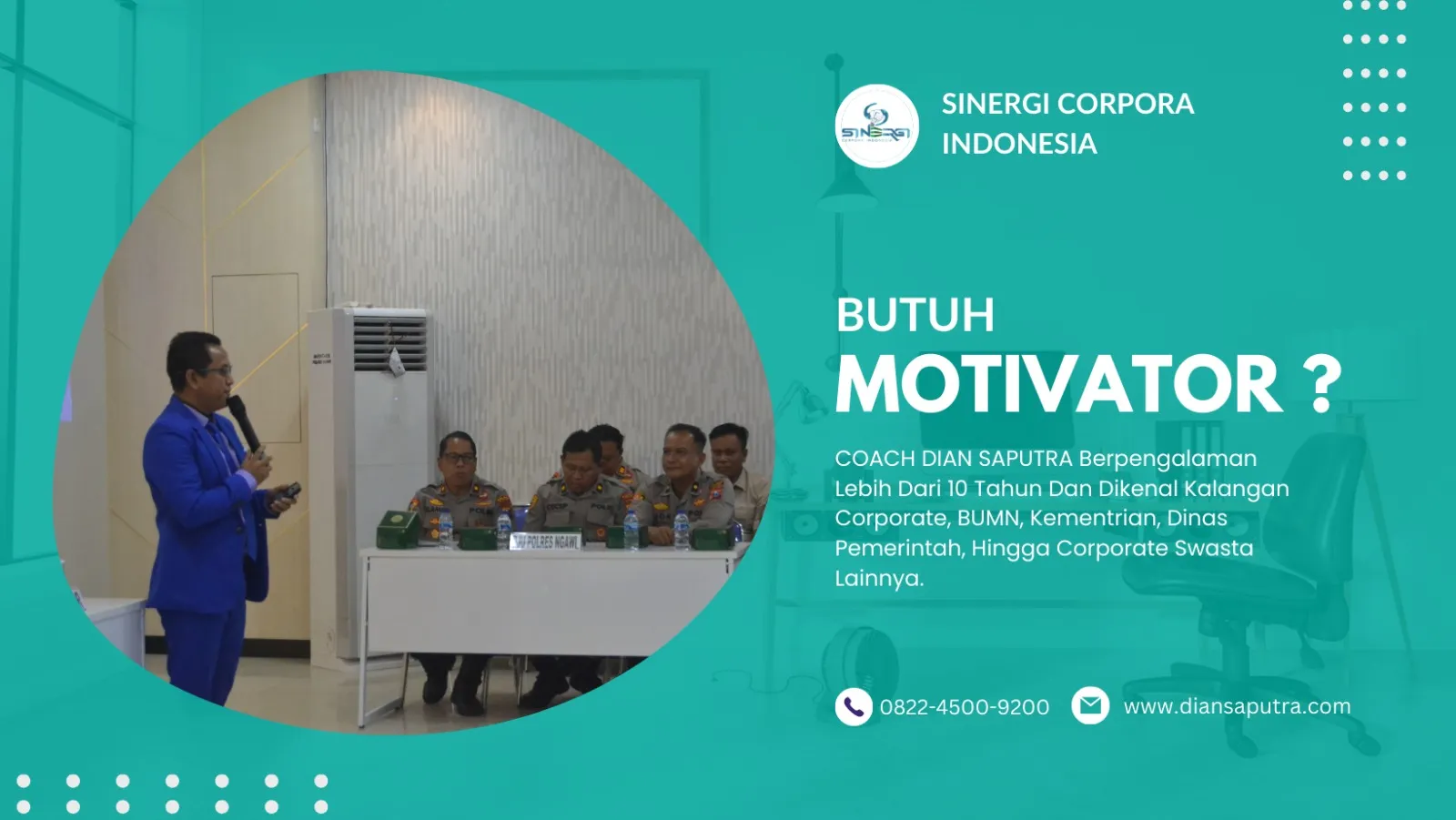 Trainer Motivator Sleman, Terpercaya & Solutif, Dian Saputra