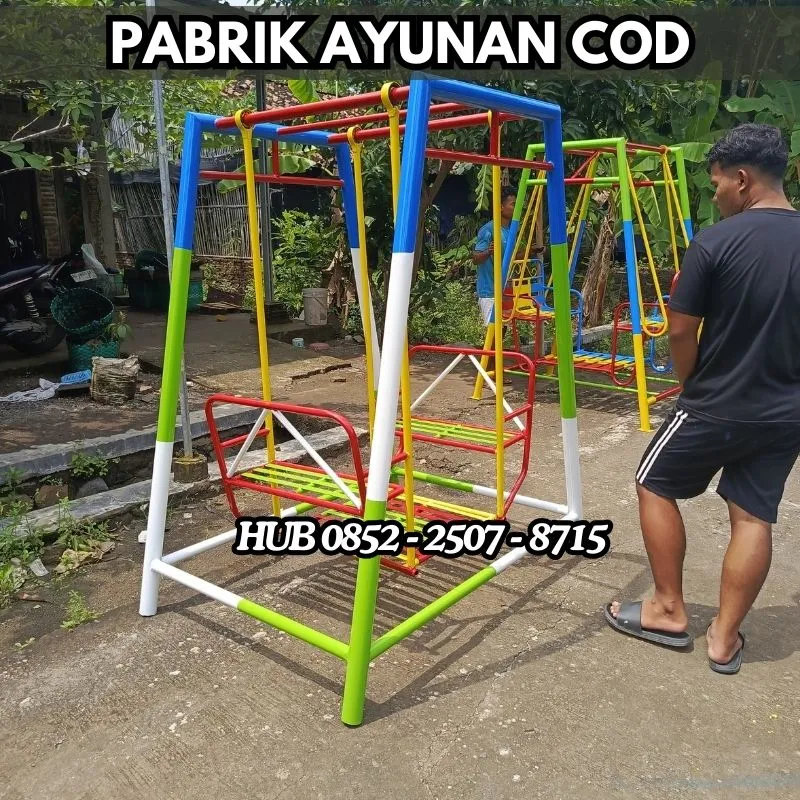 Hub 0852-2507-8715 CUKUP SHARE LOCK !! ayunan besi dewasa Dan Perosotan Custom  Kec Jatitujuh Majalengka Bayar COD Free Ongkir