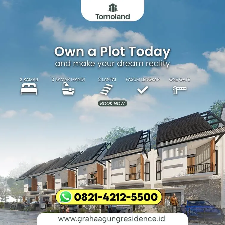 BISA DIANGSUR x821-4212-5500 Investasi Rumah Kost Minimalis Untuk Keluarga Jawa Timur Bondowoso GRAHA AGUNG HIGHLAND