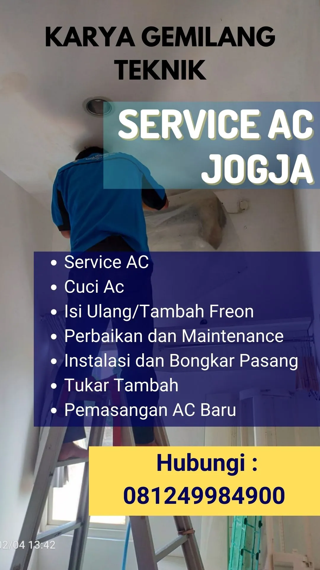 Service AC, Cuci AC, Pasang AC di Nanggulan Kulon Progo