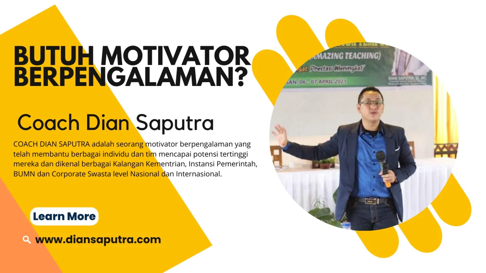Motivator Sleman, Terpercaya & Solutif, Dian Saputra