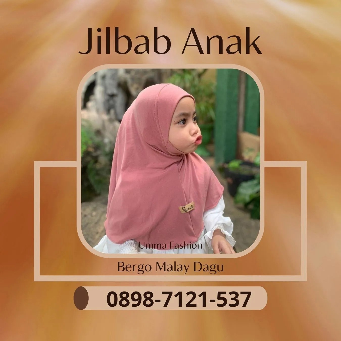 Kerudung Anak Bertopi |Umma Fashion| di Babakan Bandung