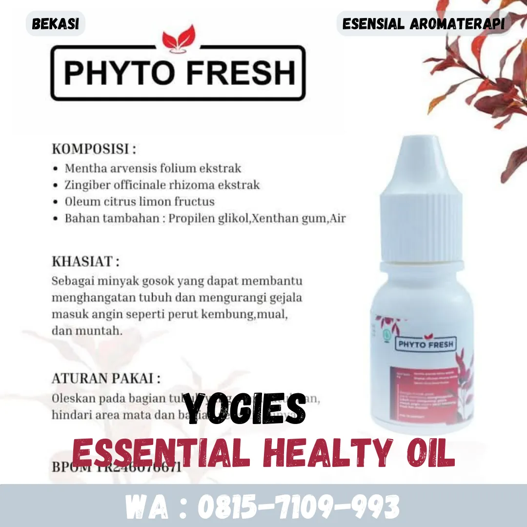 (YOGIES), Agen Phyto Fresh Kab Bener Meriah, Oil Aromaterapi Yang Wangi