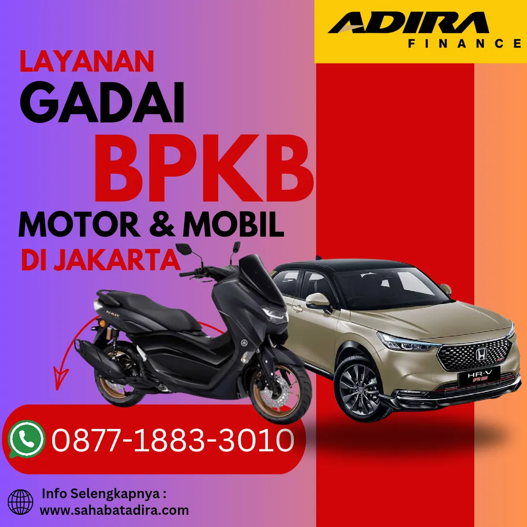 0877-1883-3010,Gadai BPKB Tanpa Motor di Depok