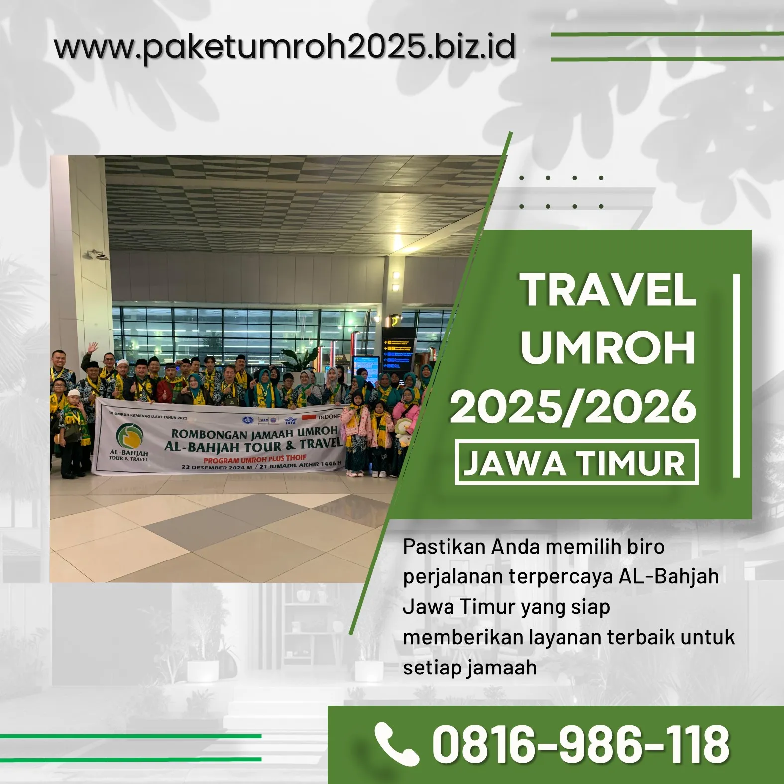 Travel Umroh Ramadhan 2025 Sukun Malang – AL Bahjah, Berkah & Nyaman!