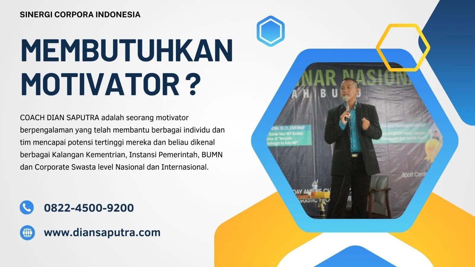 Motivator Nganjuk, Terpercaya & Solutif, Dian Saputra