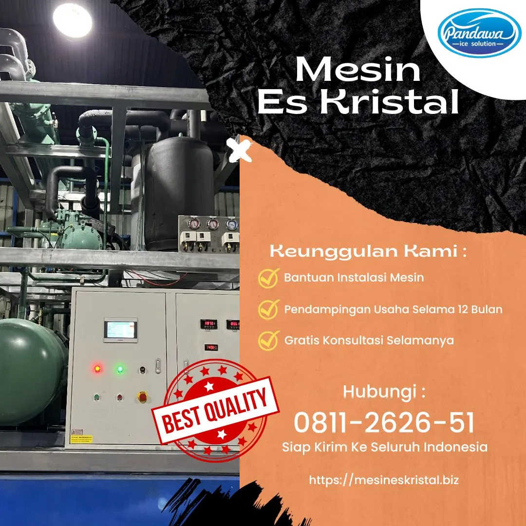 MESIN ES KRISTAL 1 TON, KOLAKA, SULTRA