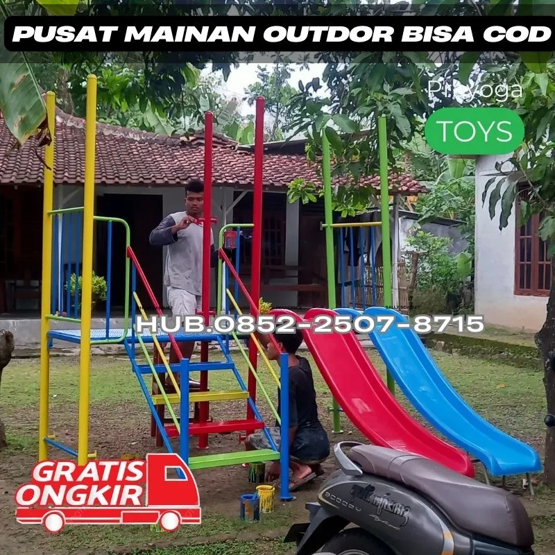 Inspirasi ayunan besi bulat Dan mainan outdoor untuk tk Kec Kampak Trenggalek