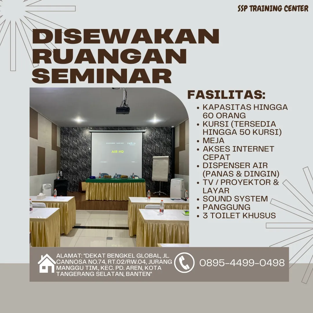 RUANG PREMIUM,  Sewa Tempat Rapat di Tangerang Selatan