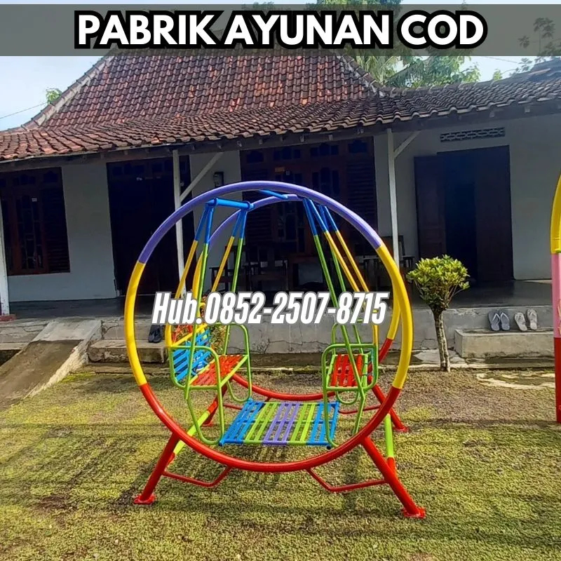 Hub 0852-2507-8715 DIJAMIN AMAN ! ayunan besi bulat besar Dan mainan playground Kec Pamotan Rembang Bayar COD Free Ongkir