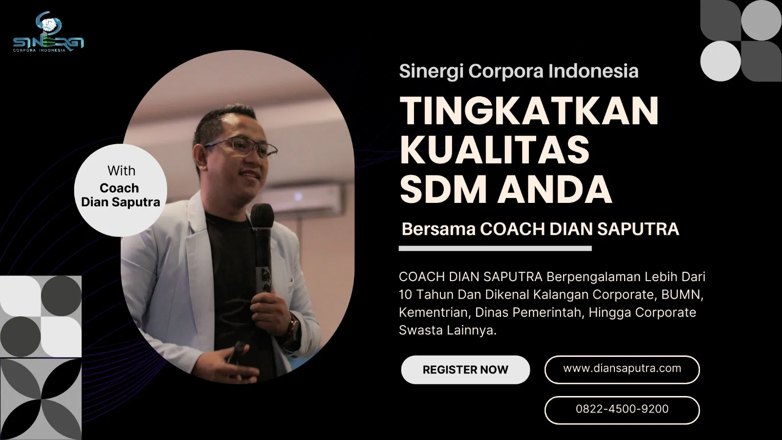 Pembicara Motivator Pamekasan, Terpercaya & Solutif, Dian Saputra