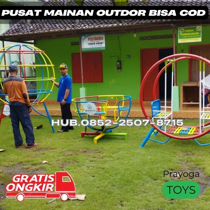 Contoh ayunan besi minimalis Dan mainan tk Kec Parang Magetan