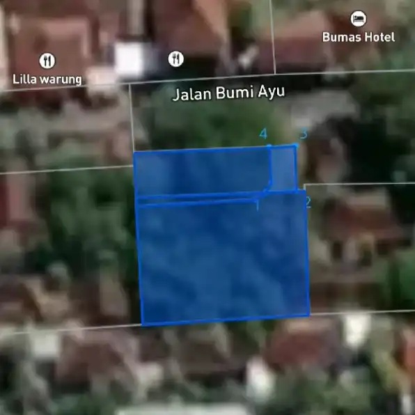 Dijual 5,85 are, Jl. Bumi Ayu Danau Tamblingan Sanur Denpasar Selatan