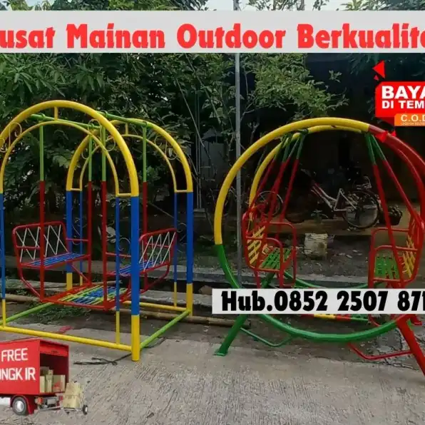 Hub 0852-2507-8715 CUKUP SHARE LOCK !! ayunan besi sederhana Dan Perosotan Custom Kec Cinambo Bandung kota Bayar COD Free Ongkir