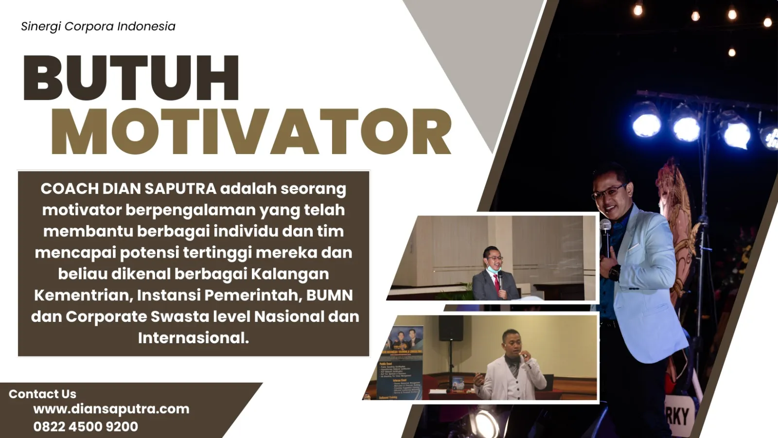 Pembicara Motivator Madura, Terpercaya & Solutif, Dian Saputra