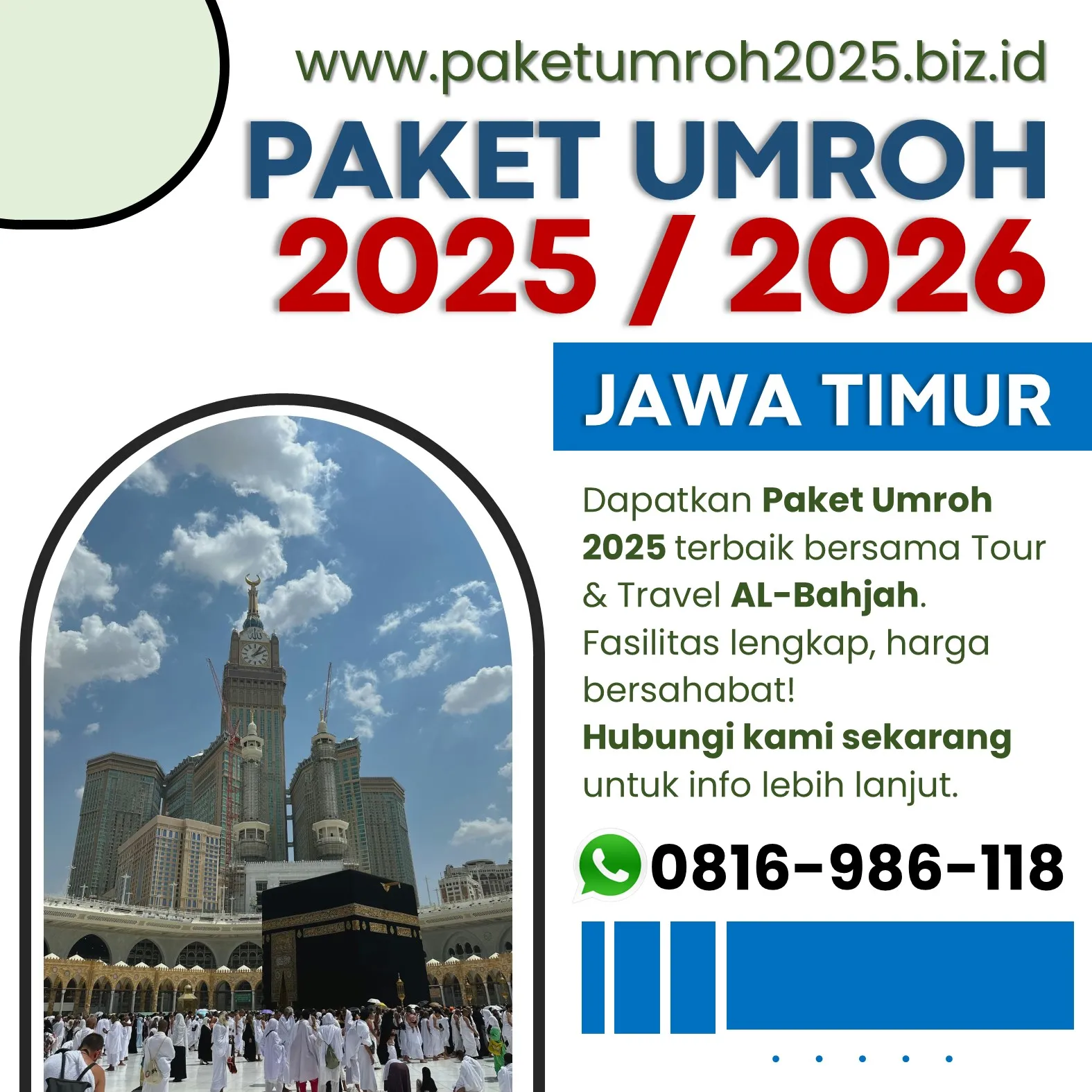 Travel Umroh Reguler 2025 Jabung Malang AL Bahjah