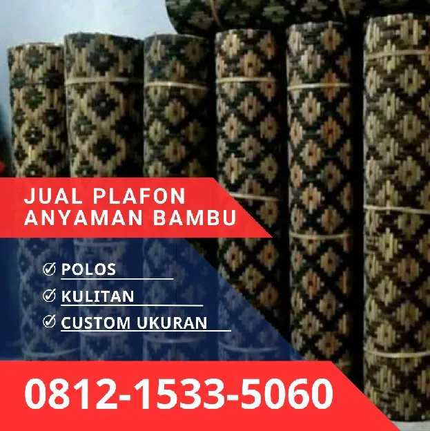 Plafon Bambu untuk Gazebo, Kafe, dan Rumah di Surabaya,Harga Murah & Berkualitas