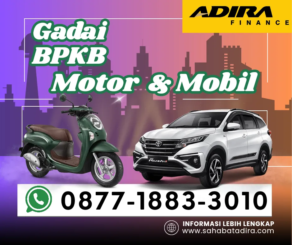 0877-1883-3010, Gadai BPKB Adira Cimanggis