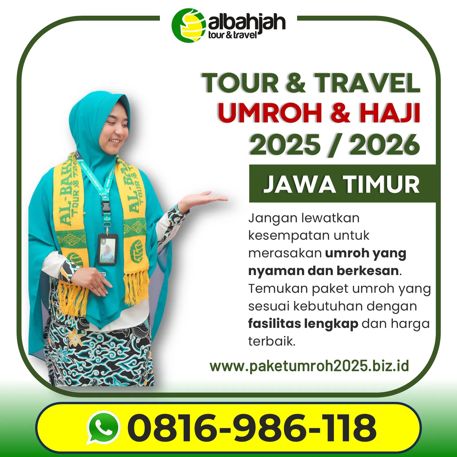 Paket Umroh Keluarga 2025 Poncokusumo Malang AL Bahjah