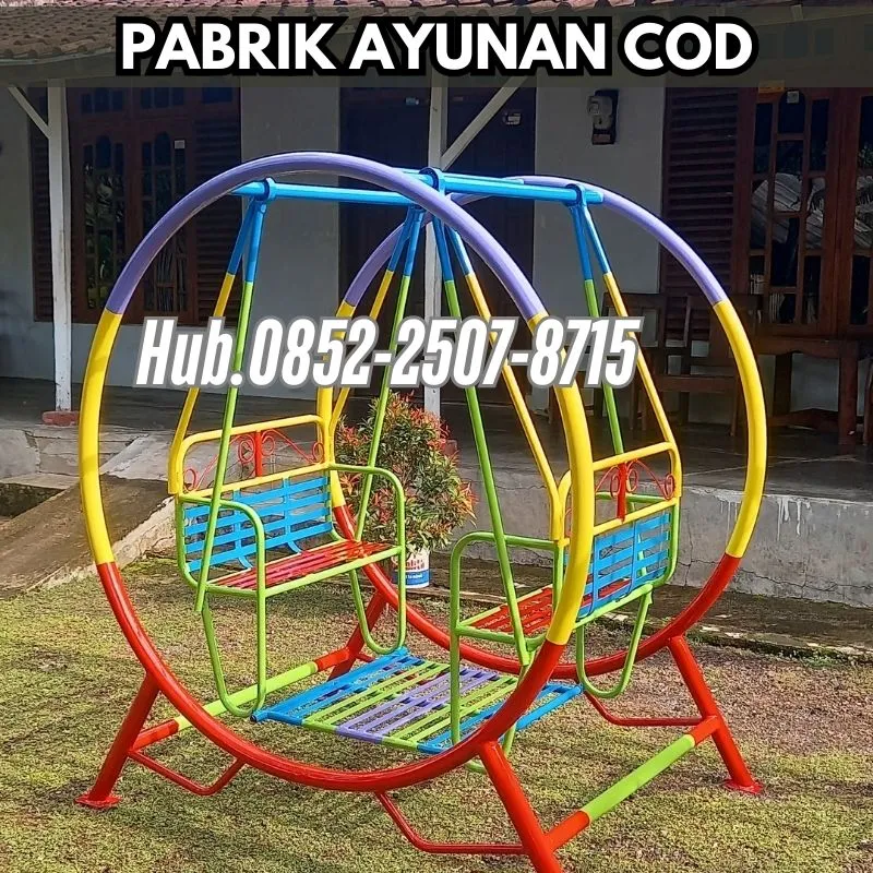 Hub 0852-2507-8715 TERMURAH !! Ayunan Besi Taman Dan Jembatan Goyang Kec Bantarbolang Pemalang Bayar COD Free Ongkir