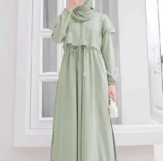 Gamis Wanita Model Brukat