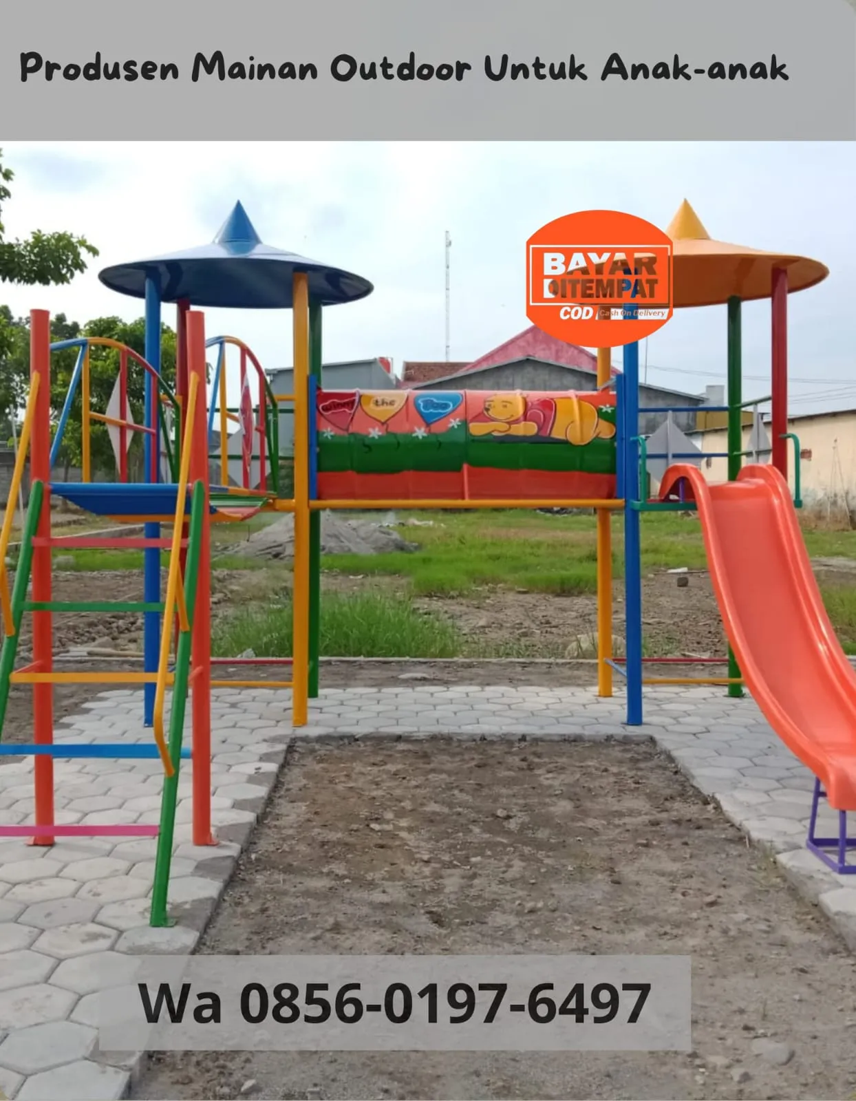 TERLENGKAP Pusat Mainan Playground Set Ayunan Besi di Klaten