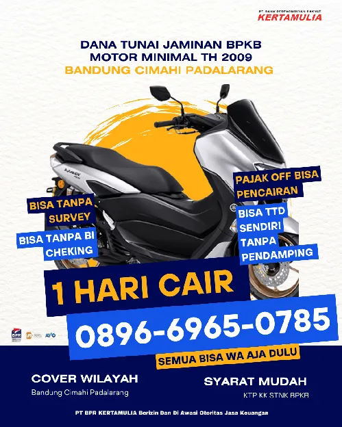 gadai B PK B motor Bandung