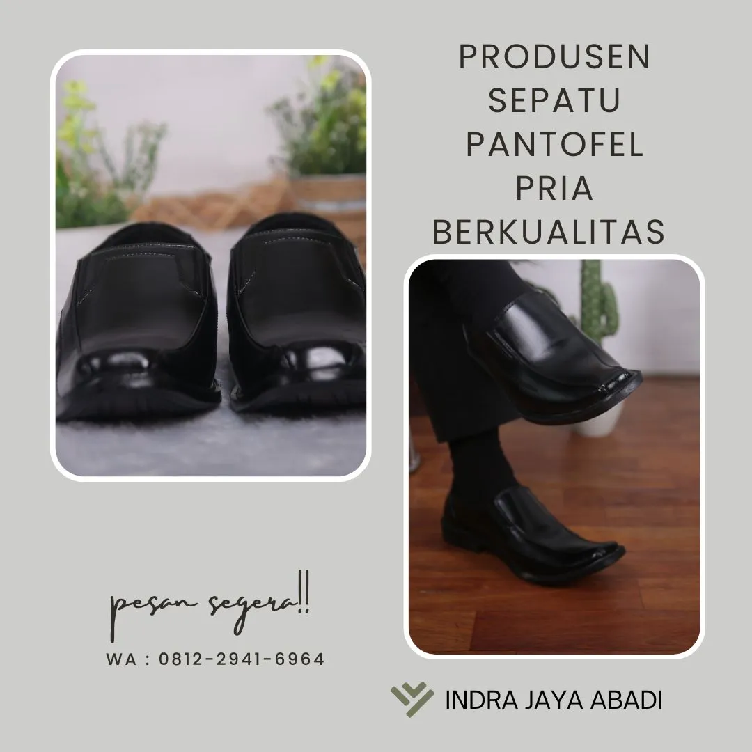 Produksi Sepatu Pantofel Pria Berkualitas Metro, Lampung