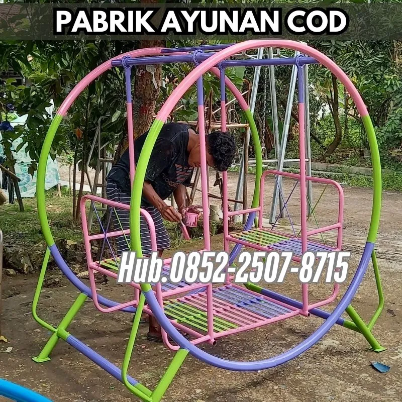 Hub 0852-2507-8715 STOK READY !! ayunan besi hollow Dan produsen playground Kec Juwana Pati Bayar COD Free Ongkir