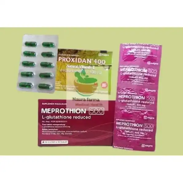 BUNDLING MEPROTHION 500MG L-Glutathion + PROXIDAN PERBOX