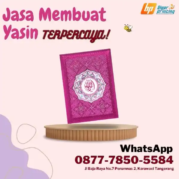 TERPERCAYA, Wa./Call 0877-7850-5584, Jasa Membuat Yasin, di Batu Ceper Tangerang