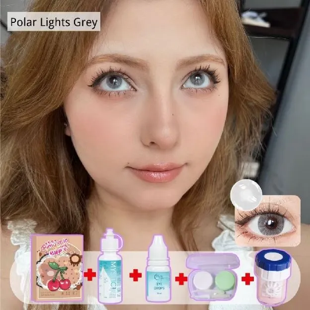 [MINUS 0.00~-4.00]Mysticeyes 5 Item Paket kombinasi (1 Softlens 14.00MM-14.50MM + Air Pencuci Softle