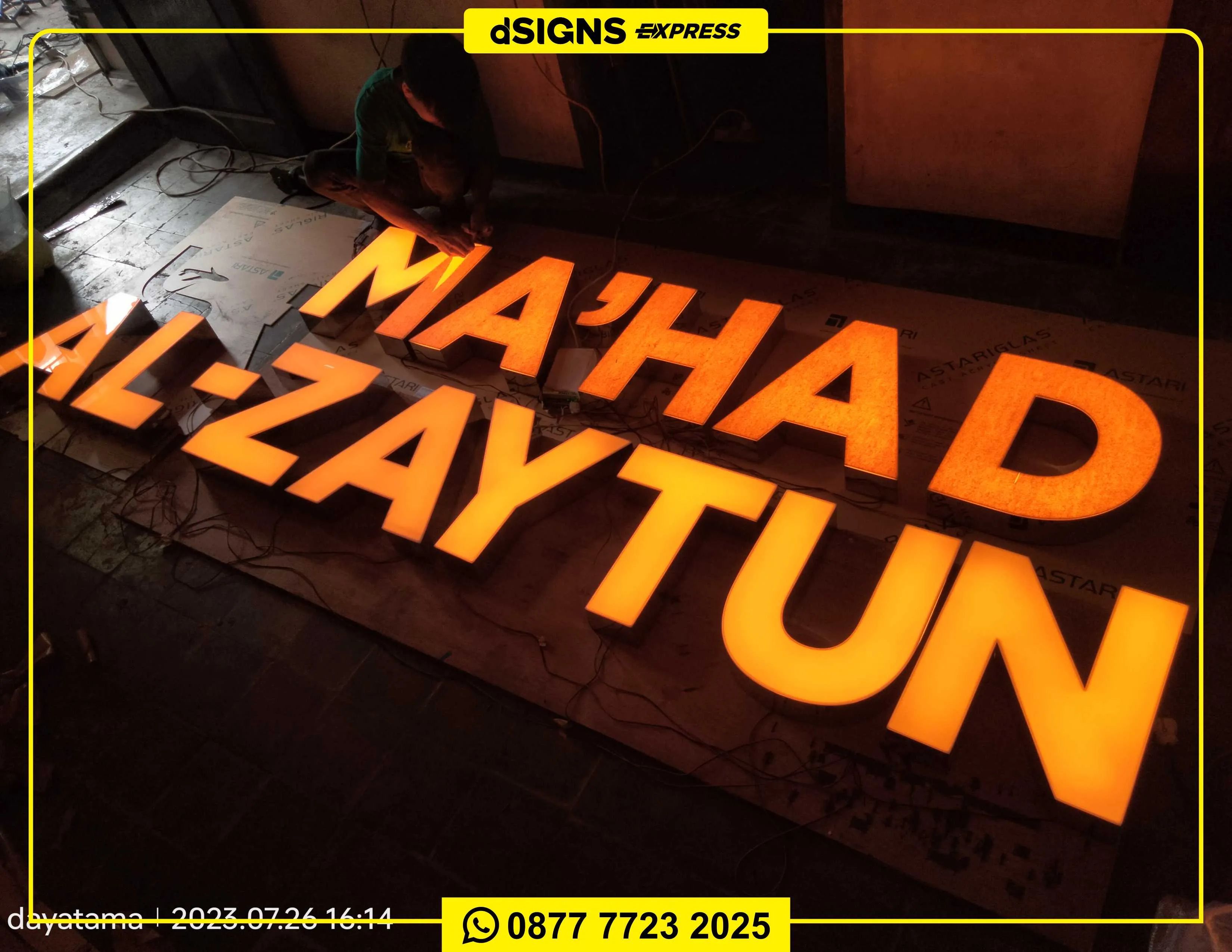 Jasa Papan Nama Huruf Timbul Indramayu - Ma'had Al Zaytun