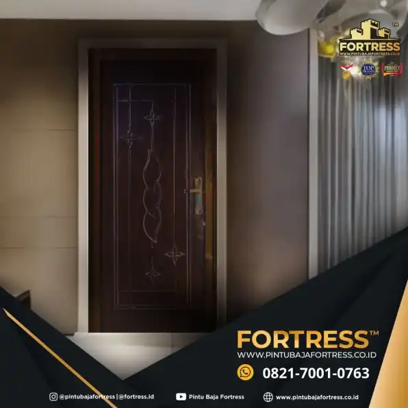 ESTETIK..!! WA 0821 7001 0763 (FORTRESS) Pintu Plat Besi Rumah Motif Kayu Di Cianjur