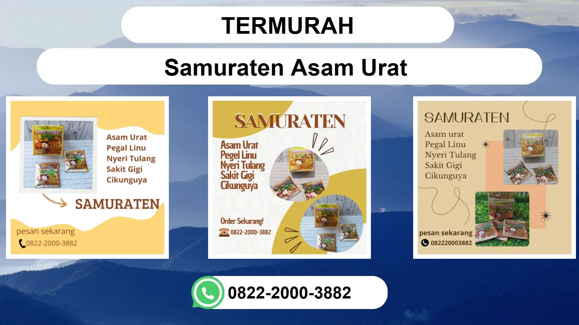 TERMURAH, 0822-2000-3882 DISTRIBUTOR SamUrat en Asam Urat Manado