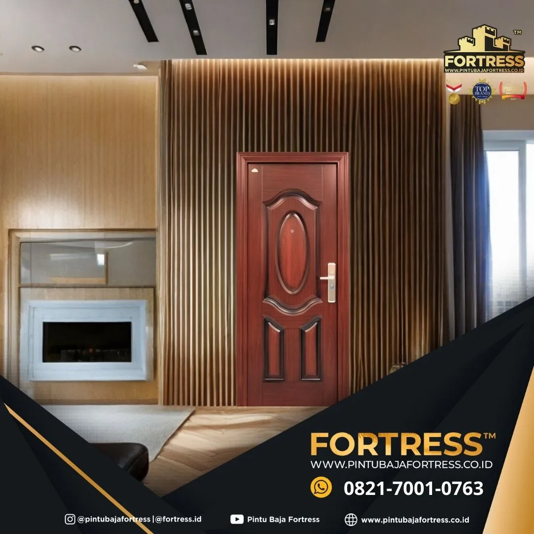 (FORTRESS) Pintu Kamar Tidur Estetik Plat Baja Di Palu