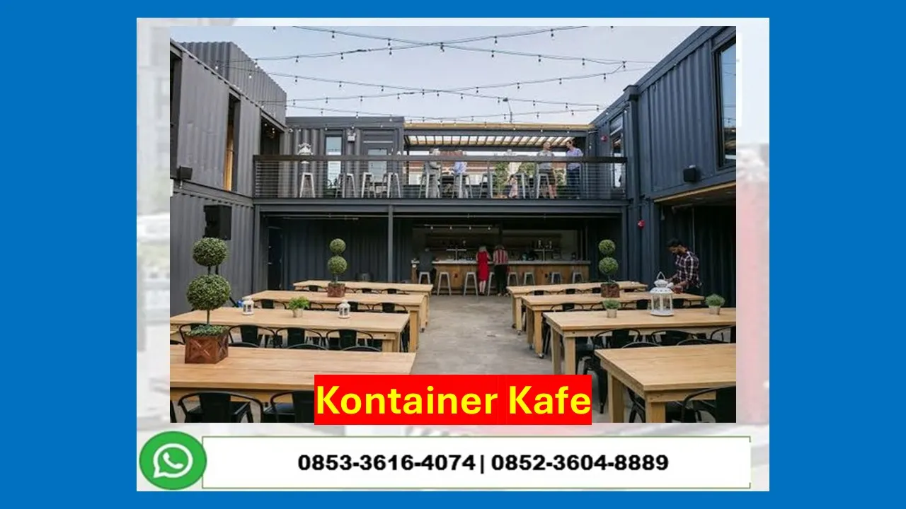 Kontraktor Jasa Pembuatan Coffee Shop Container Cafe Minimalis Bintan