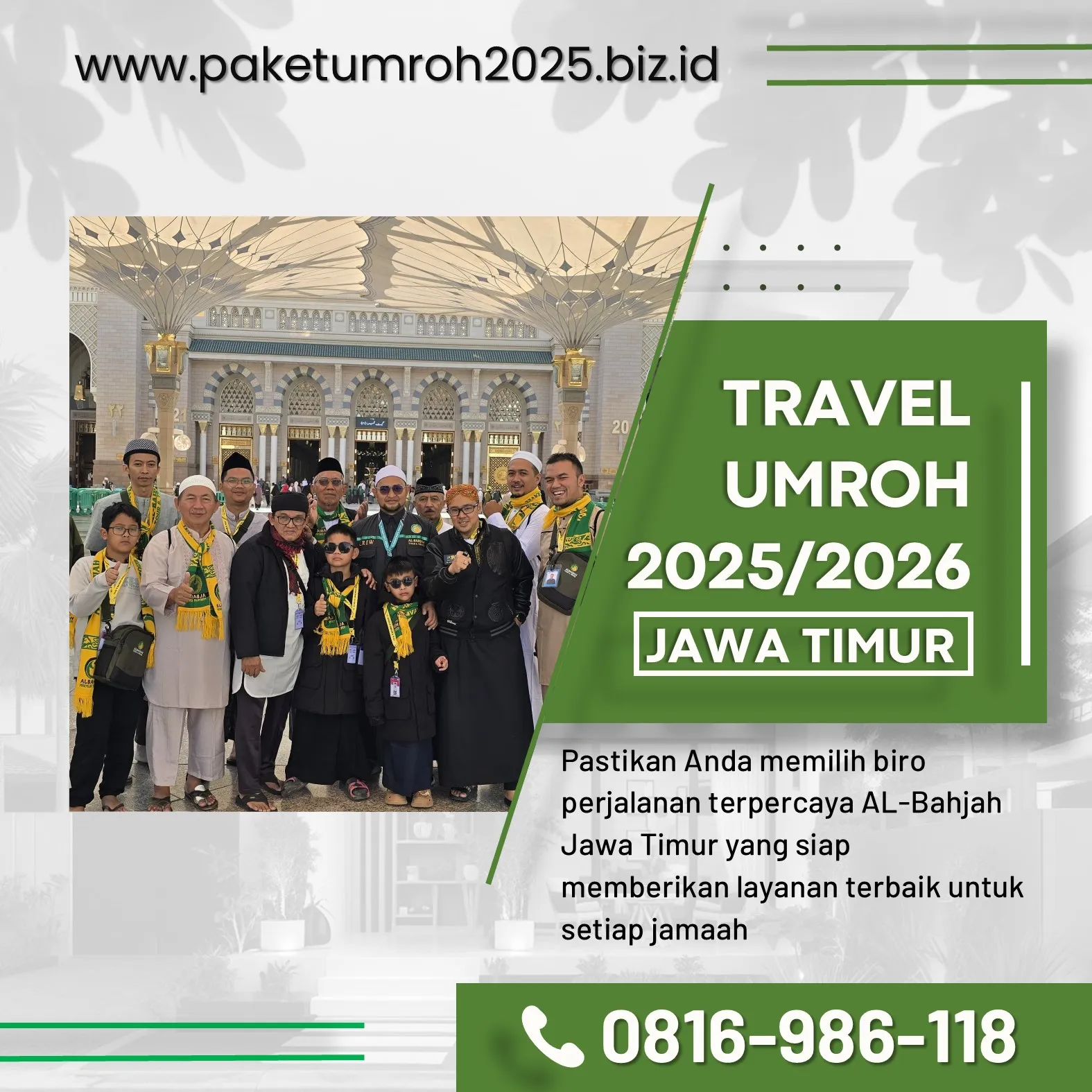 Paket Umroh VIP 2025 Poncokusumo Malang AL Bahjah