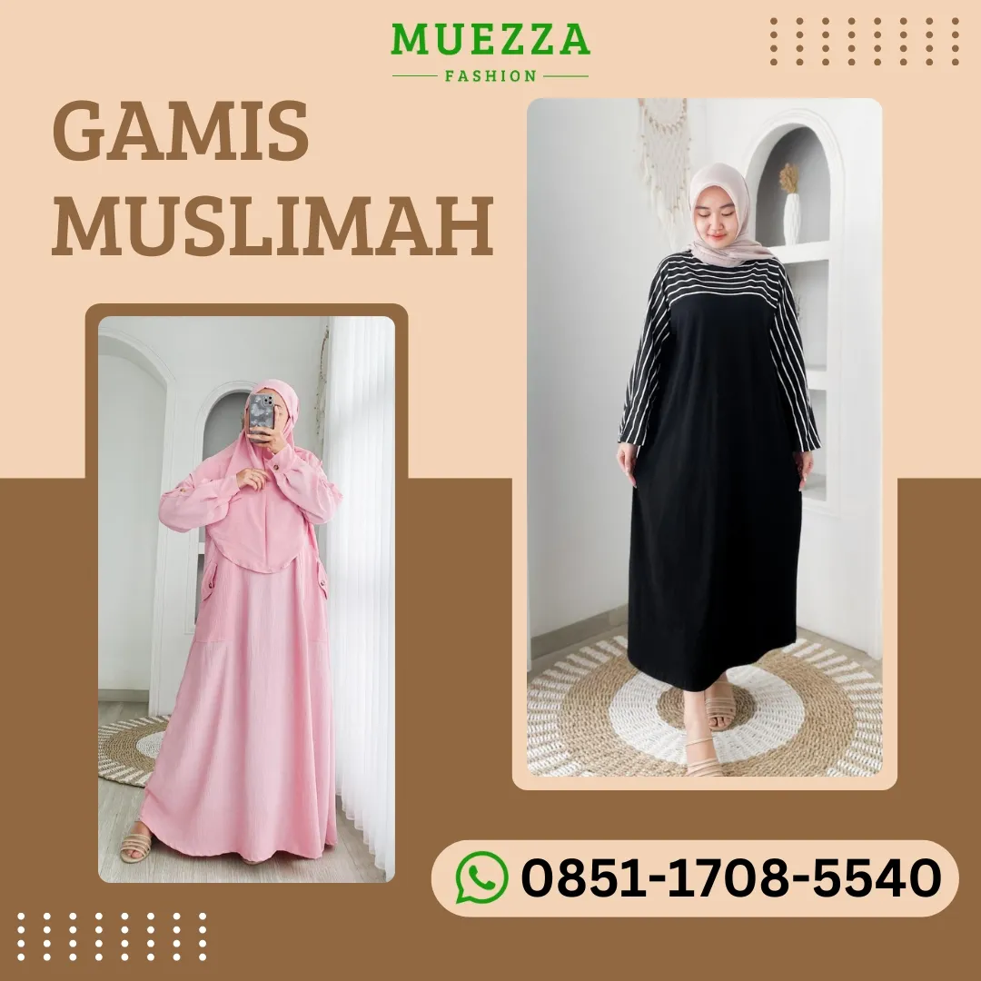 ELEGAN 0851-1708-5540 Pabrik Gamis Motif Untuk Wanita Salatiga Medan Muezza Fashion