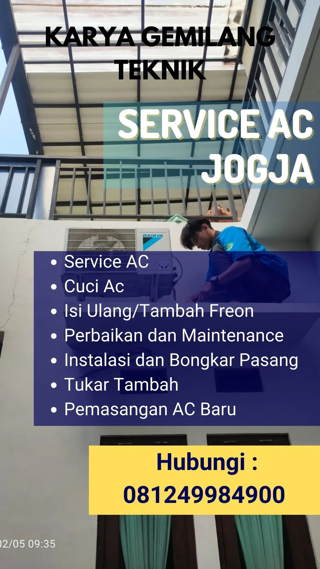 Service AC, Cuci AC, Pasang AC di Kokap Kulon Progo