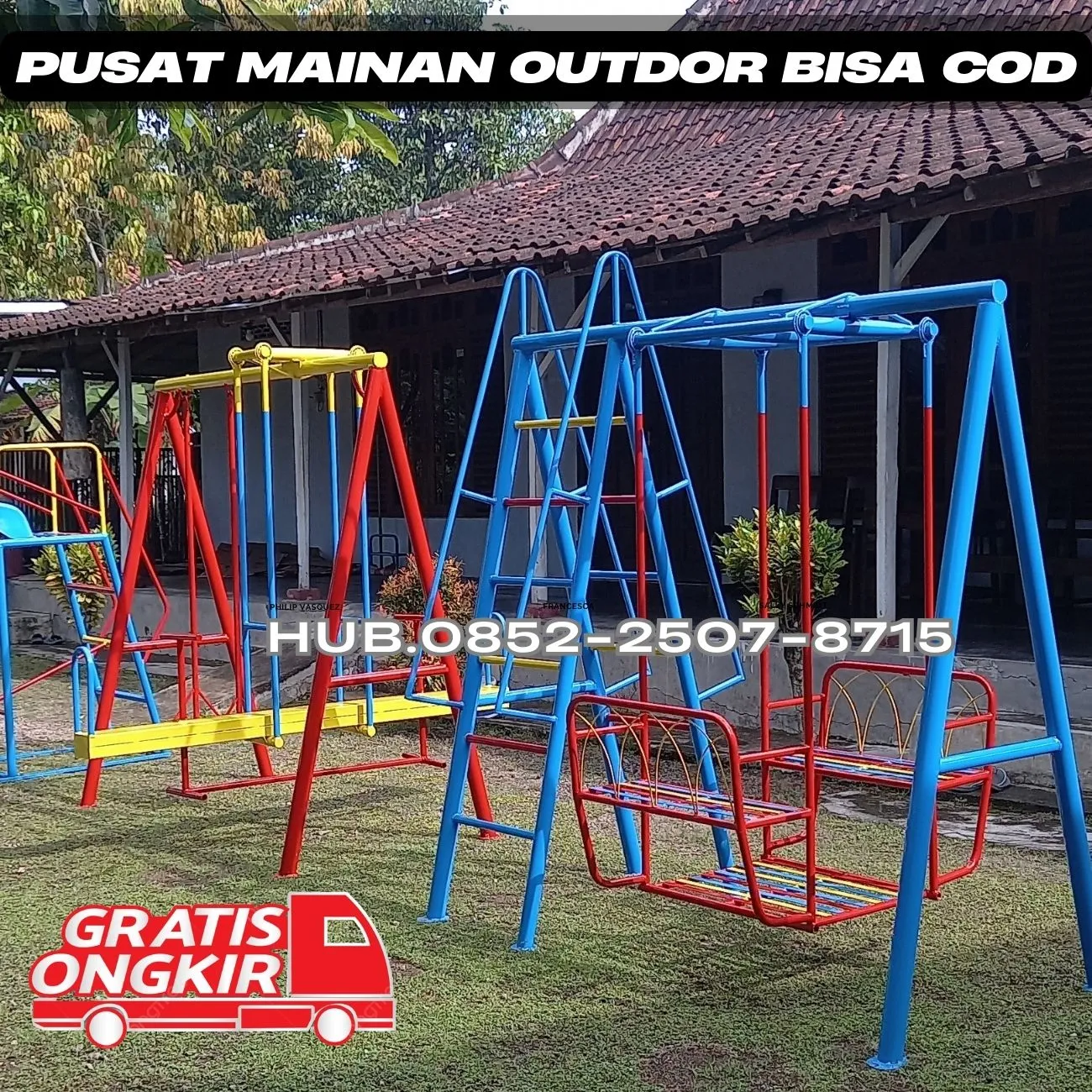 Inspirasi ayunan besi bulat Dan mainan outdoor untuk tk Kec Jetis Yogyakarta