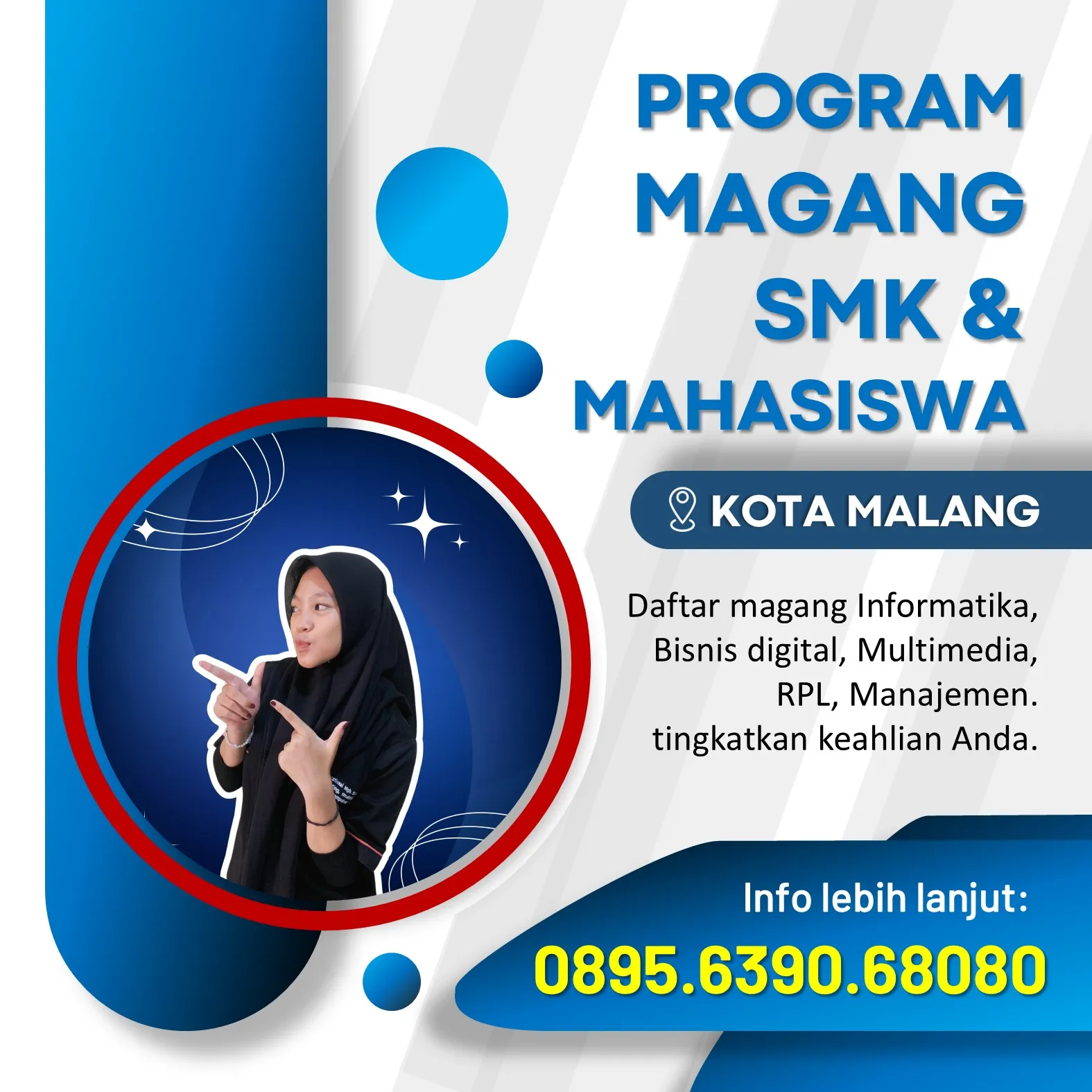 WA 0895-6390-68080, Info Magang Informatika di Malang