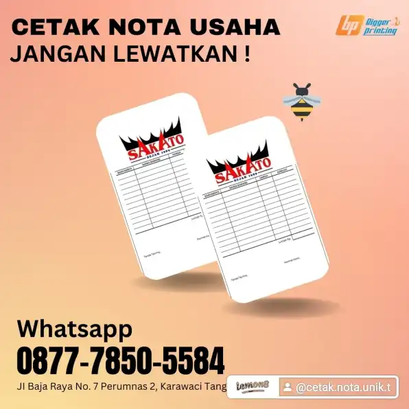 Cetak Nota Usaha 2