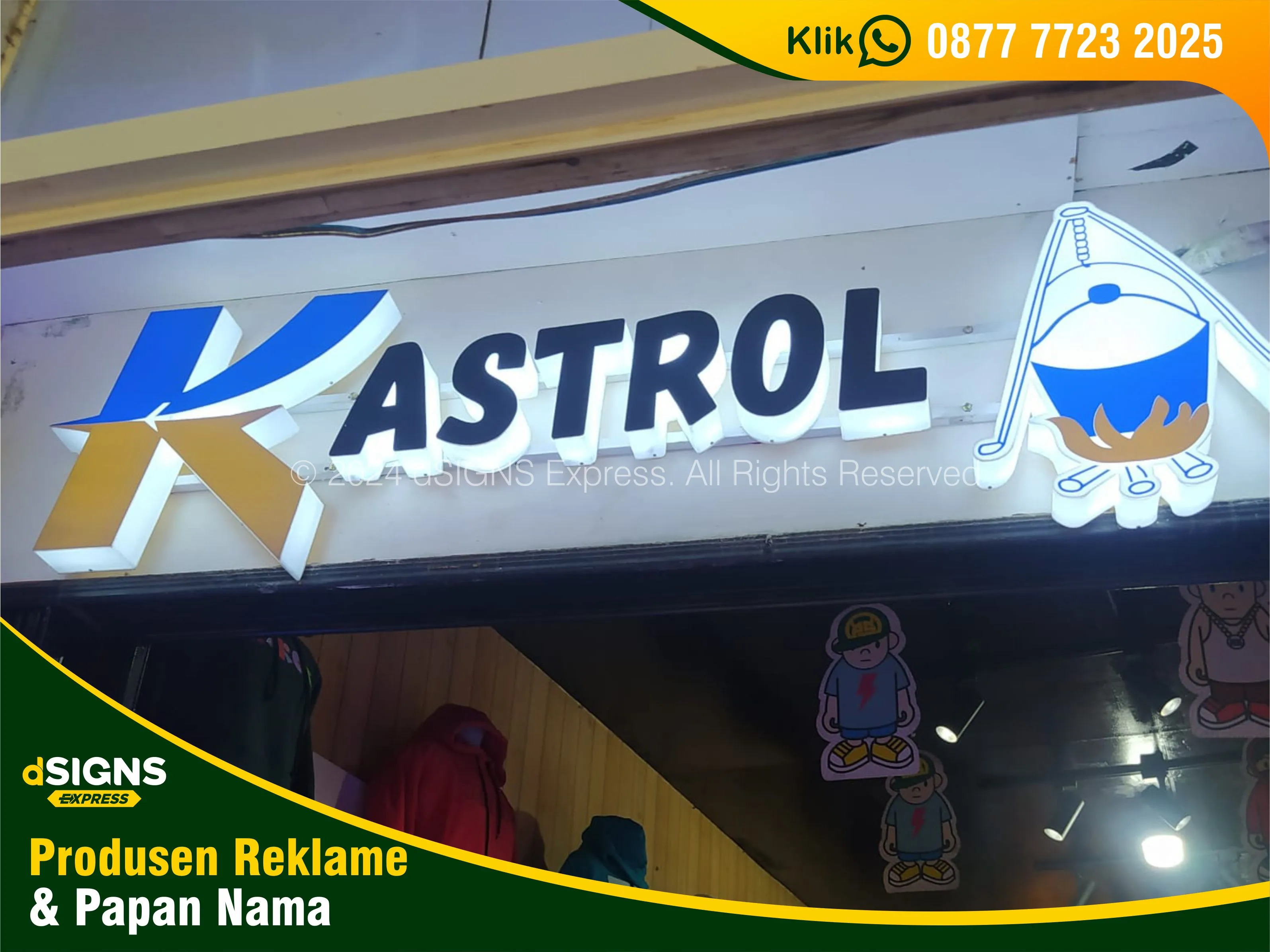papan nama neon box huruf timbul cimahi advertising 0877 7723 2025